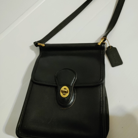 Vintage Coach Murphy Willis Turnlock Smooth Leather Crossbody Bag 9930 - Picture 4 of 16